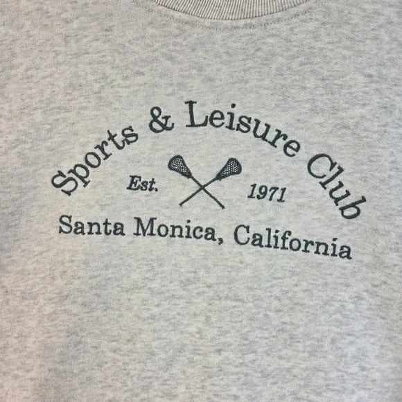 Abercrombie & Fitch Sports & Leisure Club Santa Monica Sweatshirt Grey XL - Picture 6 of 15